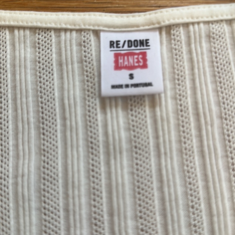 Re/Done White Short Sleeve Tee - Picture 4 of 4